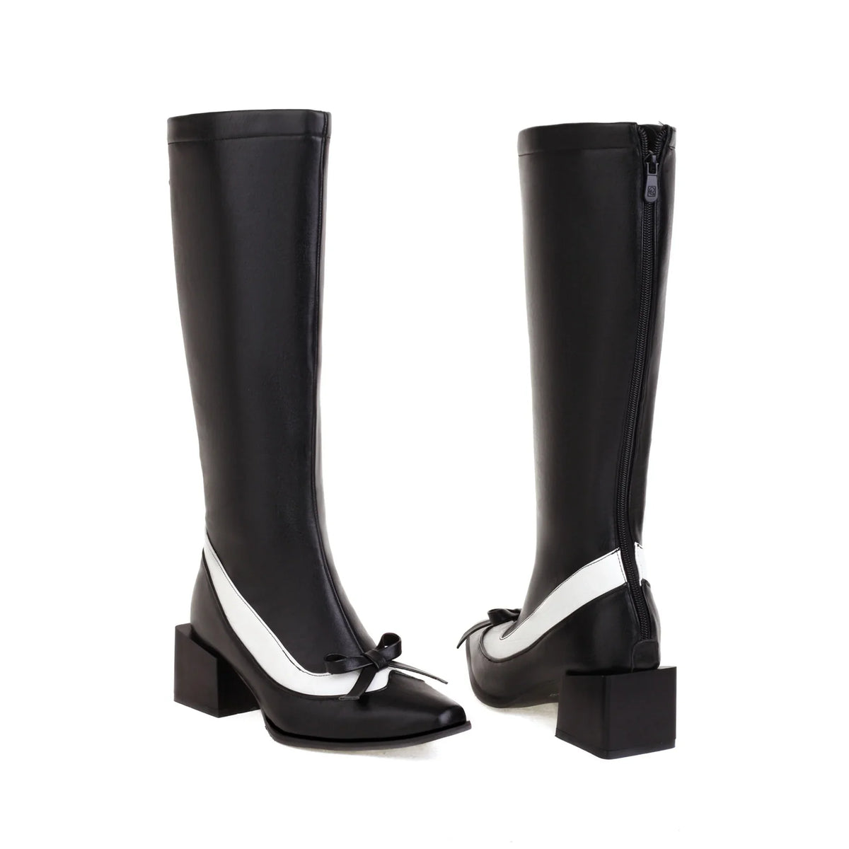 Cute Lolita Knee Boots Bowtie Long Booties