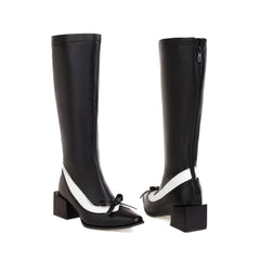 Cute Lolita Knee Boots Bowtie Long Booties