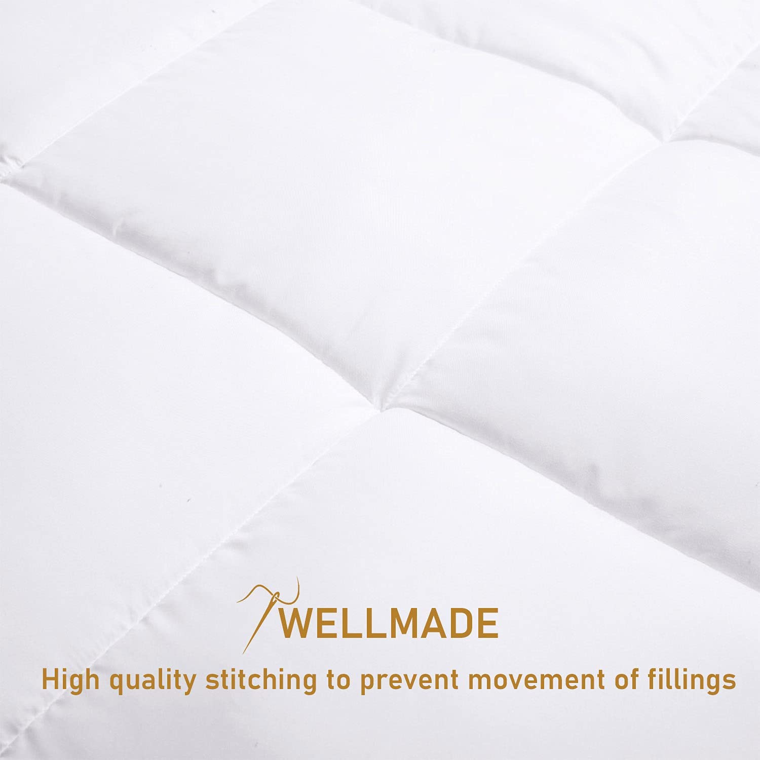 Peter Khanun White Duvet 300g/m2 Soft Microfiber Quilt 4 Seasons Winter Comforter Blanket Plush Microfiber Fill Machine Washable