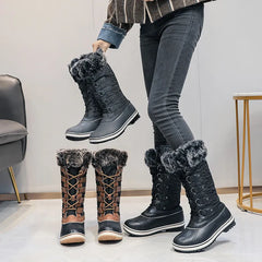 Thick Fur Non-slip Waterproof Snow Boots