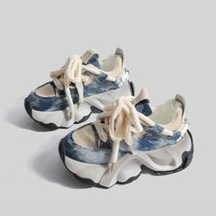 Invista Denim Chunky Sneakers