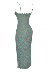 Joelle Forest Lace Midi Dress