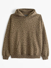 Leopard Print Popover Hoodie