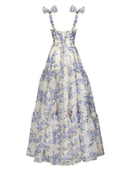 Milla Hydrangea Tie-Strap Dress