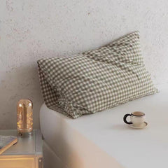 Multicolor Cotton Gingham Pillowcase