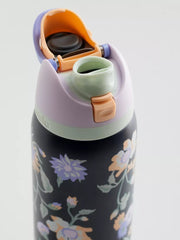 Midnight Garden Floral Freesip Water Bottle