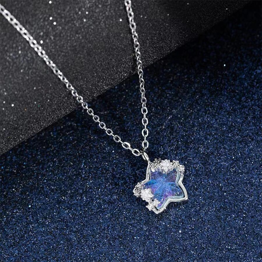Pastal Magic Silver Necklace
