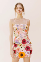 Estelle Floral Embroidered Mini Dress