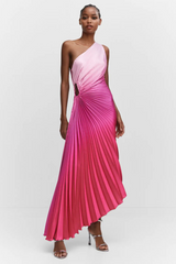 Asymmetrical Pleated Dress