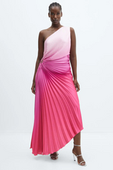 Asymmetrical Pleated Dress