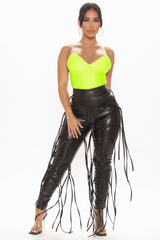 Pull Some Strings Faux Leather Pants