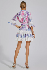 Kimora Floral Belted Mini Dress