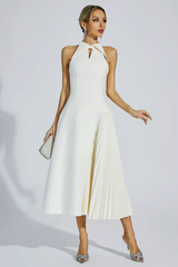 Cynthia Cream Midi Dress