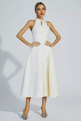 Cynthia Cream Midi Dress