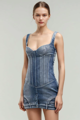 Reina Deconstruct Bustier Mini Dress