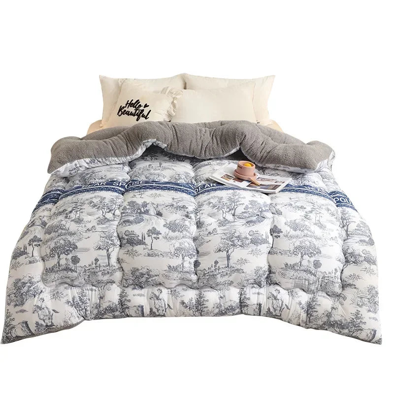 New Winter Quilt Core Thickened Quilt of 10 Pounds for Warm Winter Winter Dormitory Household Dormitory Warm Bedding