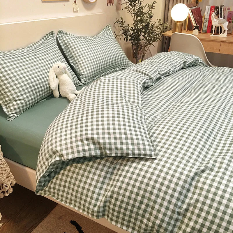 Ins Bedding Set Bed Linen 2 Bedrooms Duvet Cover For Girl Adults Bedspread Flat Sheet Quilt Cover King 220x240 Cover