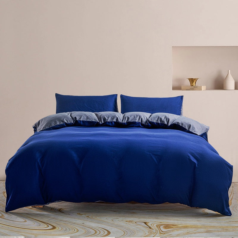 Cover Set Soft Brushed Microfiber Duvet Cover Bedding Set with Zipper Closure and Corner Ties 2 Pcs/3 Pcs