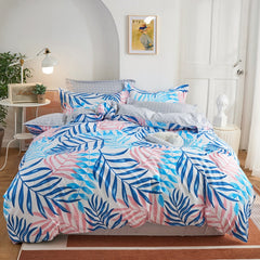 Quality Nordic 4pcs Bed Sheet Set and Bedding Queen/King Size Quilt Duvet Cover and Pillowcase Kit for Household