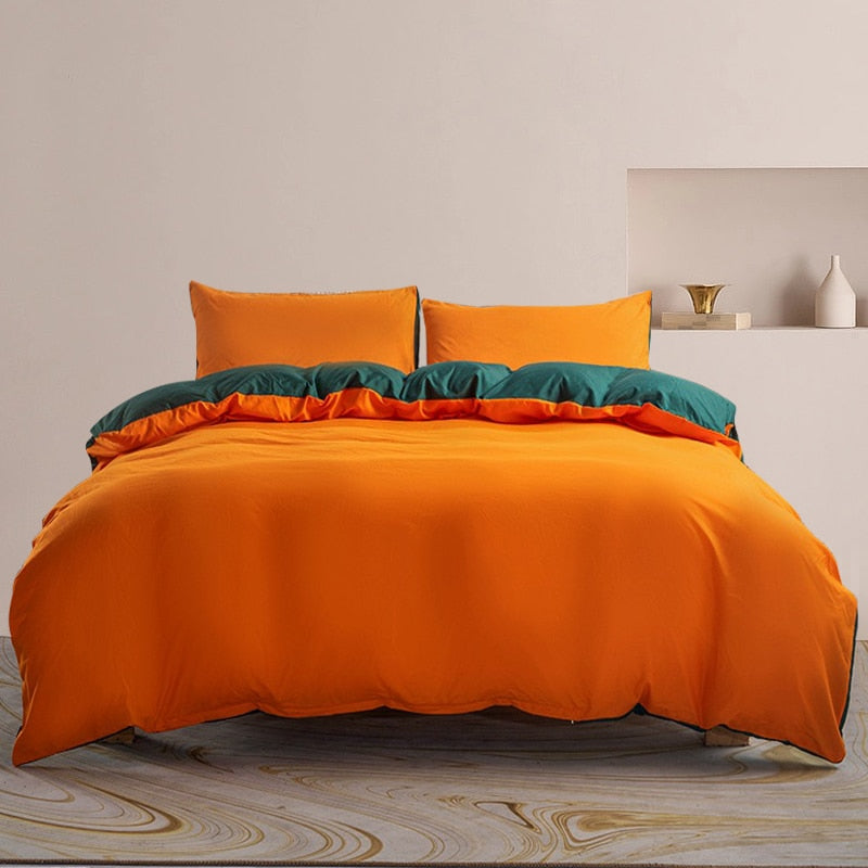 Cover Set Soft Brushed Microfiber Duvet Cover Bedding Set with Zipper Closure and Corner Ties 2 Pcs/3 Pcs