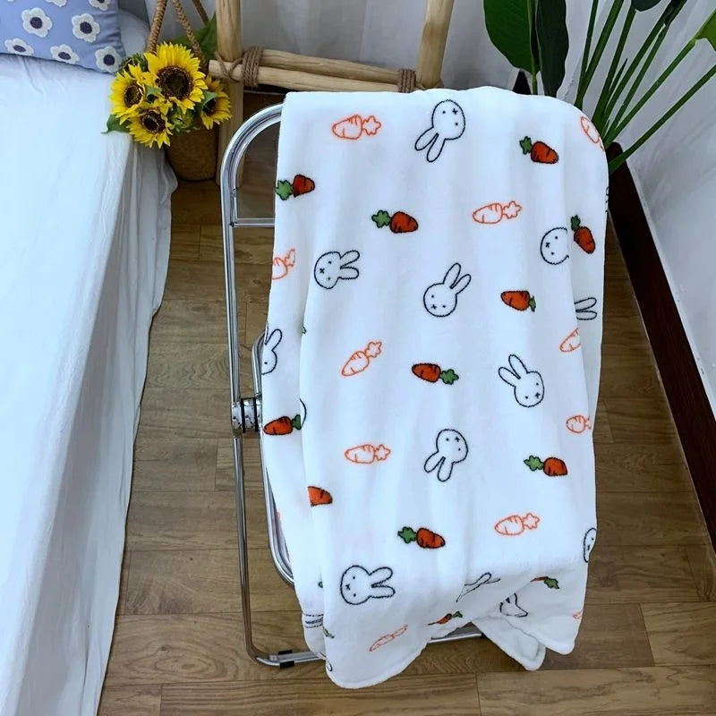 Ins Style Zebra Blanket Soft Microfiber Blanket For Bed Office Flannel Blanket Warm Throw Blanket Plush Bedspread Kids Bedding