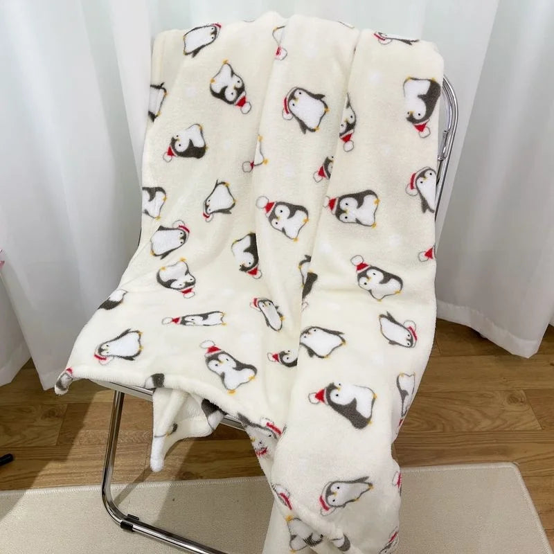 Ins Style Zebra Blanket Soft Microfiber Blanket For Bed Office Flannel Blanket Warm Throw Blanket Plush Bedspread Kids Bedding
