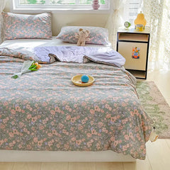 Summer Quilt Air Conditioning Quilt Flower Girl Heart Class A  Double Layer Yarn Summer Cool  Soft Machine Washable