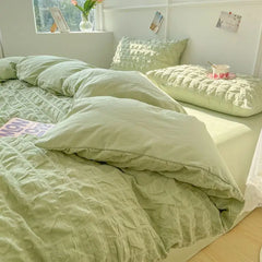 Bedroom Sets Bedding Set Queen Size Bed Sheets Set Quilt Cover Schoolgirl Washed Cotton Sheet Free Shipping Beddings Sets Girl