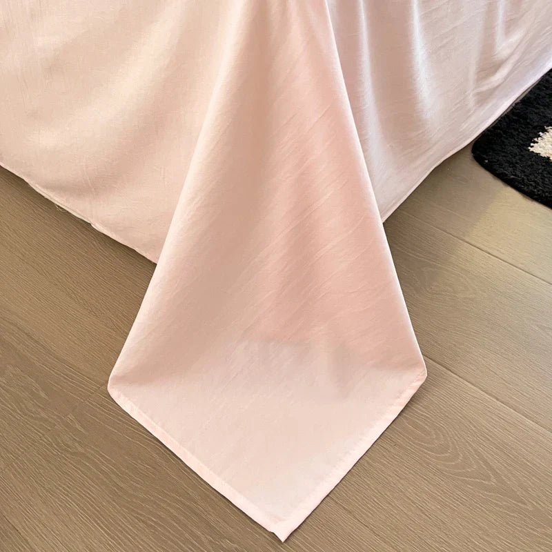 Super Soft Towel Embroidery Bedding Set Duvet Cover Queen Full Twin Size Bed Flat Sheet Kids Girls Quilt Cover Pillowcase Kawaii
