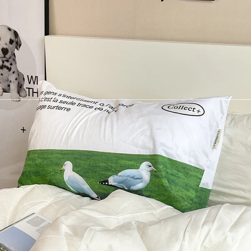 Nordic Pillow Case Cotton Double Sided Printing Bedding Back Support Cushion Cover Pillowcase Home Dorm Room Decorative Decor