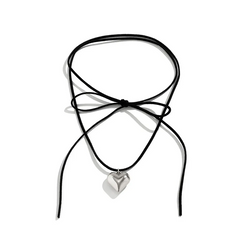 Petite Love Pendant Velvet String Necklace