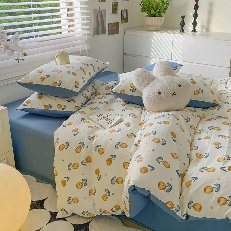 Euro Bedding Set Free Shipping Beddings Sets Princess Style Pure Cotton Intensification Level A Bedroom Set Queen Size Bed Sheet