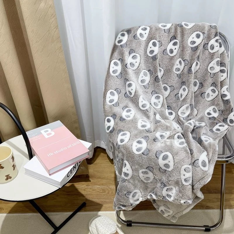 Ins Style Zebra Blanket Soft Microfiber Blanket For Bed Office Flannel Blanket Warm Throw Blanket Plush Bedspread Kids Bedding
