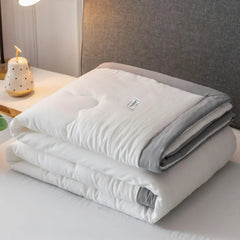Airconditioning Quilt Gewassen Katoen Gooi Deken Quilten Dunne Dekbed Cooling Dekbed Gewatteerde Quilt Effen Kleur