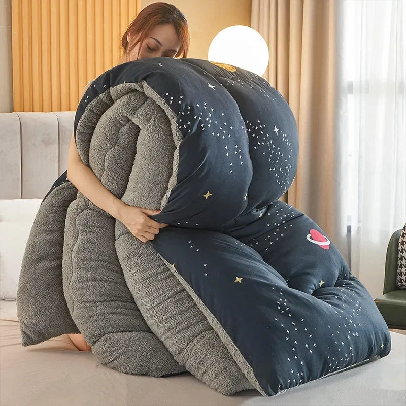 New Winter Quilt Core Thickened Quilt of 10 Pounds for Warm Winter Winter Dormitory Household Dormitory Warm Bedding