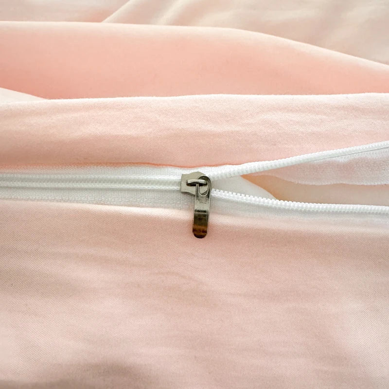 Super Soft Towel Embroidery Bedding Set Duvet Cover Queen Full Twin Size Bed Flat Sheet Kids Girls Quilt Cover Pillowcase Kawaii