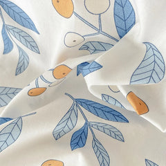 Ins Style Bedding Set Cotton Soft Flat Fitted Sheet Duvet Cover Pillowcase Floral Rabbit Boy Girls Home Textile Bedclothes