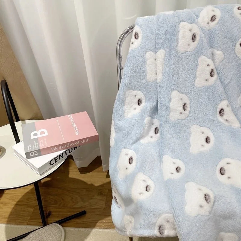 Ins Style Zebra Blanket Soft Microfiber Blanket For Bed Office Flannel Blanket Warm Throw Blanket Plush Bedspread Kids Bedding