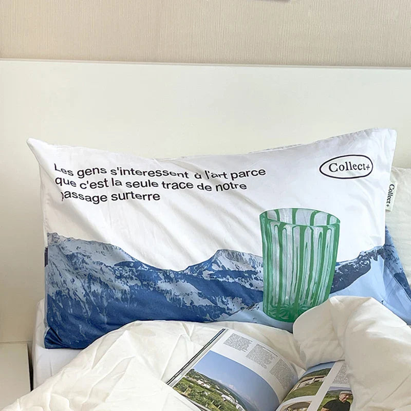 Nordic Pillow Case Cotton Double Sided Printing Bedding Back Support Cushion Cover Pillowcase Home Dorm Room Decorative Decor