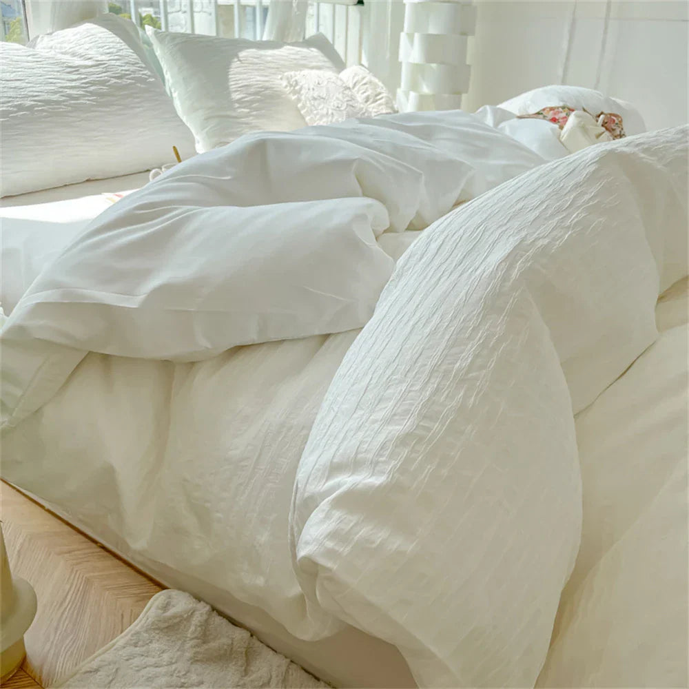 Fashion Bedding Set Home King Size Textile Bed Comforter Set Skin Friendly Fabric Duvet Cover Quilt Cover Pillowcase Bed Linen