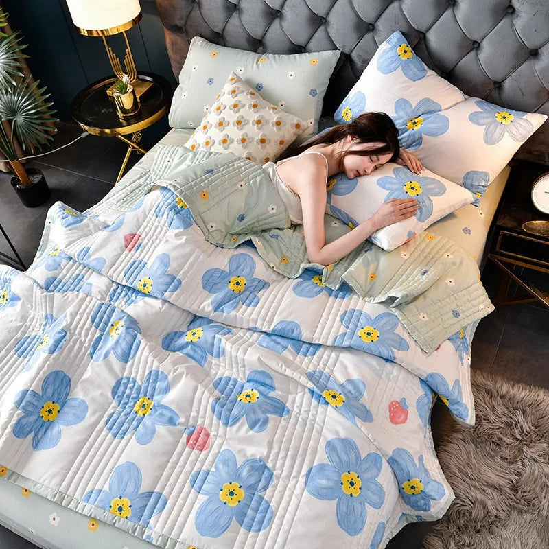 Home Textile Bedding Quilt Blankets Throw Bedspread Summer Quilt King Queen Twin Washed Cotton Comforter Bed Quilted Quilt