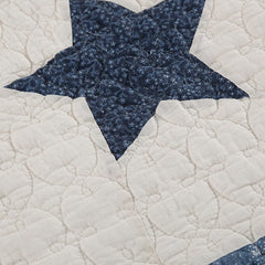 Double Bed Cotton Printed Patchwork Pentagram Set Of 3 Quilted Quilt Light Quilt Pillowcase