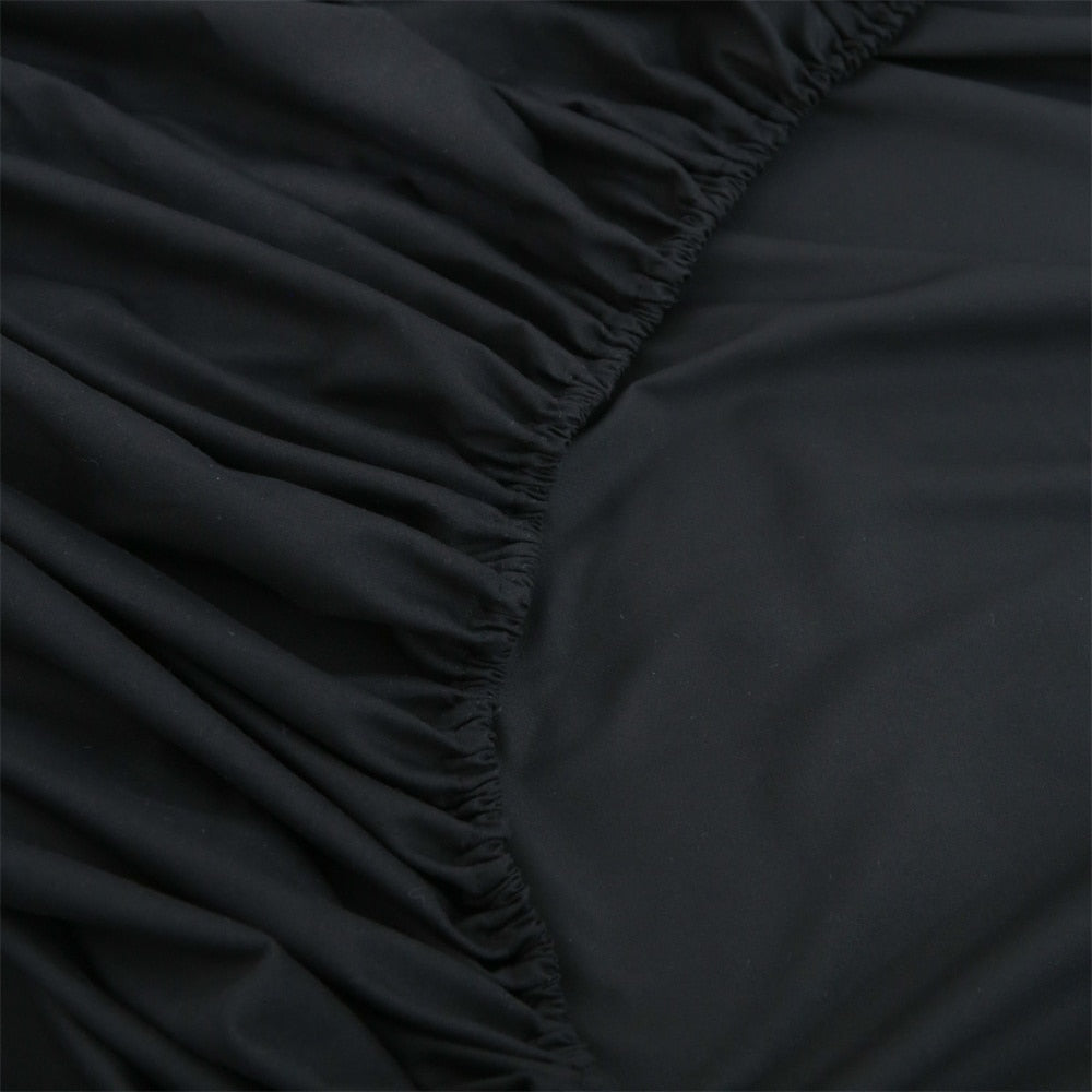 Luxury Brushed Inlay Cord Fitted Summer Sheet Mattress Cover Pillowcase Bedding Queen King Size Four Piece for Home Decor