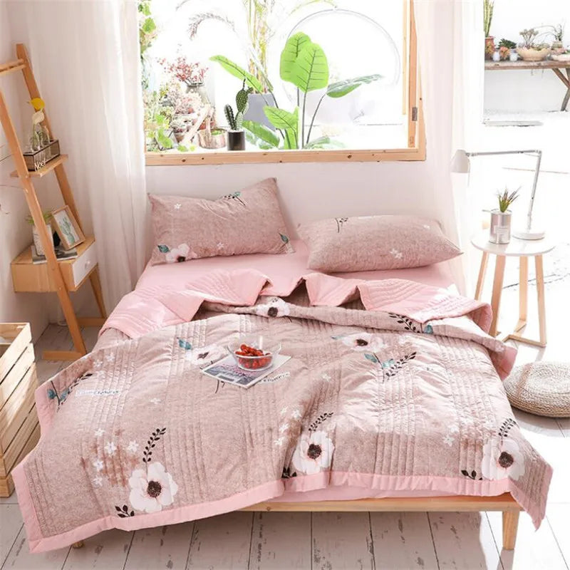 Home Textile Bedding Quilt Blankets Throw Bedspread Summer Quilt King Queen Twin Washed Cotton Comforter Bed Quilted Quilt