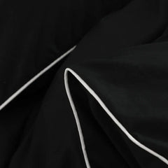 Black Color Bedding Set For Adults Simple Style Double Bed Sheet Sets Single/Queen/king Bed Cover Full Set Plain Bedding