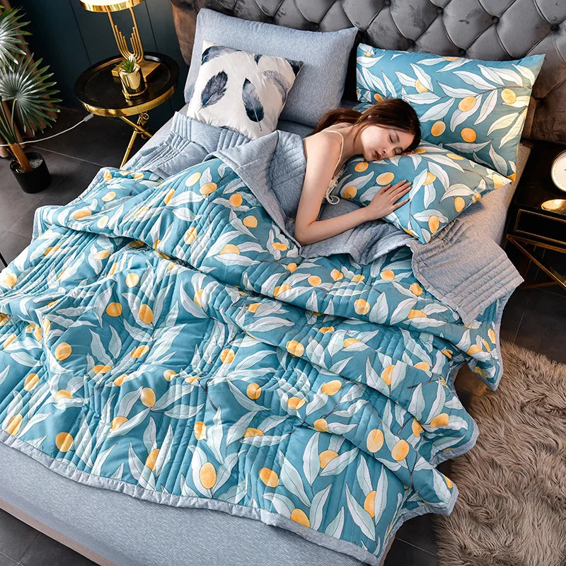 Home Textile Bedding Quilt Blankets Throw Bedspread Summer Quilt King Queen Twin Washed Cotton Comforter Bed Quilted Quilt