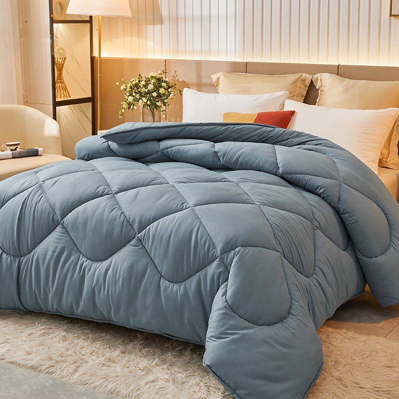 Winter Warm Mulberry duvet Soybean fiber Antibacterial quilt luxury double bed decorative blanket Breathable