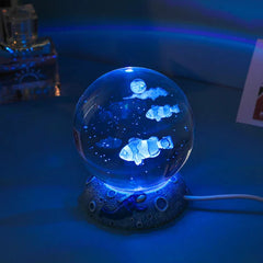 Sea Fish 3d Crystal Lamp