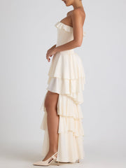 Selene Tiered Corset Gown