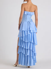 Selene Tiered Corset Gown